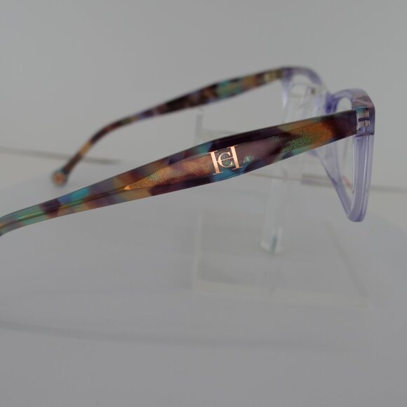 CAROLINA HERRERA HER 0202/G  CLEAR / LILAC / HAVANA 56-15-145 Eyeglasses Frames main image 4